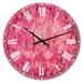 Designart 'Summer hawaiin Flowers' Digital Art Wall CLock