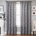 Softline Brach Geometric Applique Sheer Curtain Panel