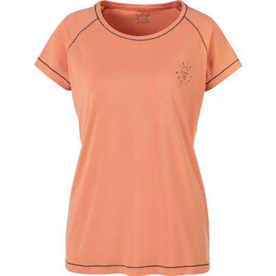 PROTEST Damen Shirt PRTKAITY rashguard short sleev, Größe 44 in Orange/Grau