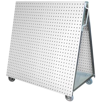 Triton Products 48" x 26 5/8" x 46" White LocBoard Tool Cart
