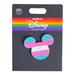 Disney Accessories | Disney Parks Mickey Mouse Icon Rainbow Collection Transgender Flag Pin | Color: Blue/Pink | Size: 1 1/2”
