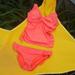 Athleta Swim | Athleta Neon 2 Piece Halter Tankini Swim Suit 34b/C Medium | Color: Orange/Pink | Size: M