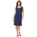 Plus Size Women's Bi-Stretch Sheath Dress by Jessica London in Navy (Size 28 W)