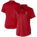 Women's Cutter & Buck Cardinal Boston Red Sox Prospect Textured Stretch Polo