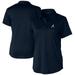 Women's Cutter & Buck Navy Atlanta Braves Prospect Textured Stretch Polo