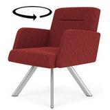 Willow 400 lb. Cap. Swivel Guest Chair in Upgrade Fabric/Healthcare Vinyl