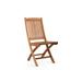 sohoConcept Pedasa Teak Solid Wood & Slat Back Folding Side Outdoor Chair in Natural Wood in Brown | 34 H x 25 W x 23 D in | Wayfair PESDA-001