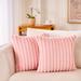 Mercer41 Byford Square Faux Fur Pillow Cover Faux Fur in Pink | 18 H x 18 W x 1 D in | Wayfair 36FDE564CC7C4505A07BDEC72116A71D