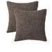 Everly Quinn Hakancan Square Faux Fur Pillow Cover Faux Fur in Brown | 18 H x 18 W x 4 D in | Wayfair F0C0FC0F96EC45319B4970DBD5E484FA