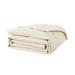 Latitude Run® Ruffled Edge Down Alternative Blanket Microfiber/Fleece/ in White | 90 H x 68 W in | Wayfair 1EA711098BE1495F8E4FBF66F1902102