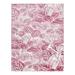 Pink 120 x 94 x 0.31 in Area Rug - Bayou Breeze Fuchsia_Unique Loom Ocho Blossom Rug Polypropylene | 120 H x 94 W x 0.31 D in | Wayfair