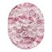 Pink 120 x 94 x 0.31 in Area Rug - Bayou Breeze Fuchsia_Unique Loom Ocho Blossom Rug, Polypropylene | 120 H x 94 W x 0.31 D in | Wayfair