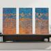 Red Barrel Studio® "Psalm 130:7. Abundant Redemption FAA" By Mark Lawrence 3 Piece Graphic Print Set On Canvas in Blue/Orange | Wayfair