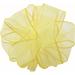 The Holiday Aisle® Spring Wired Ribbon Fabric in Yellow | 2 H x 6 W x 6 D in | Wayfair F74091567D624E8592CE5A5E85585D51