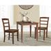 International Concepts Breeze 3 Piece Dining Set Wood in Brown | 30 H x 30 W x 30 D in | Wayfair K581-3030S-C2P