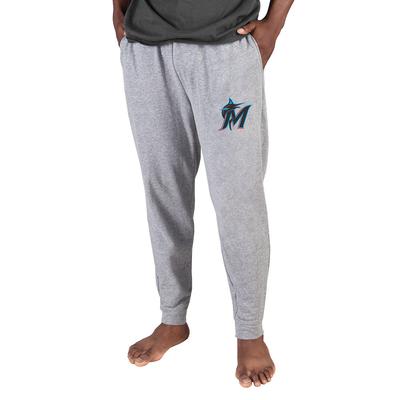 MLB Mainstream Men's Jogger Pant (Size S) Miami Marlins, Cotton,Polyester,Rayon