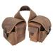 Cashel Rear Saddle Bag with Distressed Leather - Brown - Smartpak