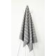 La Maison D'amelie - Fouta 100 cm x 200 cm Ibiza gris foncé rayures gris argent - 100% coton