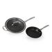 Wolfgang Puck 3-Piece Stainless Steel Skillet Set, Scratch-Resistant Non-Stick Coating, Includes a Large and Small Skillet