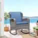 Outdoor Wicker Patio Rocking Chair