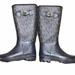 Michael Kors Shoes | Mk Michael Kors Signature Logo Tall Rain Boots | Color: Black/Brown | Size: 6