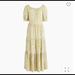 J. Crew Dresses | Jcrew Midi Dress | Color: White/Yellow | Size: Xs