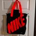 Nike Bags | Nike Orange And Black Tote Bag | Color: Black/Orange | Size: Measurements In Listing.