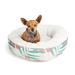 Essentials Snooze Fest Cuddler Dog Bed, 20" L X 20" W X 6" H, Palm, Small, Multi-Color