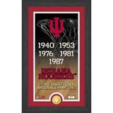 Highland Mint Indiana Hoosiers 5-Time Basketball National Champions 12'' x 20'' Legacy Bronze Coin Photo