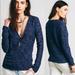 Free People Sweaters | Free People Faux Wrap Sweater, Size Large | Color: Black/Blue | Size: L