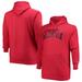 Men's Champion Red Georgia Bulldogs Big & Tall Reverse Weave Fleece Pullover Hoodie Sweatshirt