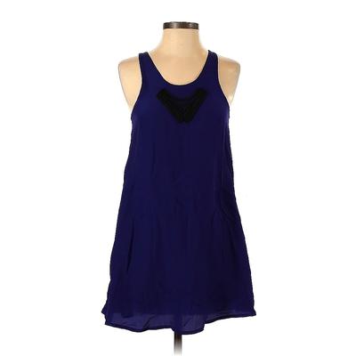 Alexander Wang Casual Dress - Mini Scoop Neck Sleeveless: Purple Solid Dresses - Women's Size 2