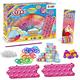 Craze Loops Rainbow Studio Loom Bands XXL Set with 1300+ Rubber Bands and Many Accessories - Children's Craft Set - Make Your Own Necklaces, Rings and Bracelets