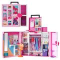 Barbie Closet Playset with 35+ Accesories, 5 Complete Looks, Pop-Up 2nd Level, Full Length Mirror, Laundry Chute, Dream Closet, HBV28