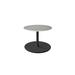 Cane-line Go Round Outdoor Coffee Table Metal in Gray/Black | 18.2 H x 35.5 W x 23.7 D in | Wayfair 5044AL-P061AWTII