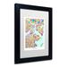 Trademark Fine Art 'Boston MA Street Map 3' Framed Graphic Art Canvas | 0.5 D in | Wayfair MT0906-B1114MF