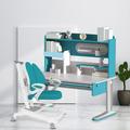 FCD 47.2" Writing Desk & Chair Set Wood/Metal in Brown | 43.6 H x 47.2 W x 26 D in | Wayfair CAMEL-351BU+T11BU