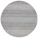 Gray 72 x 72 x 0.28 in Indoor Area Rug - Foundry Select Geometric Handmade Handwoven Wool Area Rug in Wool | 72 H x 72 W x 0.28 D in | Wayfair