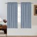 Rod Pocket Linen Curtains 108 inch Length 2 Panels Set