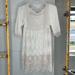 Free People Dresses | Free People Sheer Lace Mini Dress | Color: Cream/White | Size: Xs