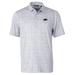 Men's Cutter & Buck Gray Arkansas Razorbacks Pike Constellation Print Stretch Polo