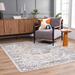 Rudo 6'7" x 9' Light Gray/Dark Gray/Cloud Gray/Nutmeg/Smoke/Medium Gray/Medium Brown/Gray Washable Area Rug - Hauteloom