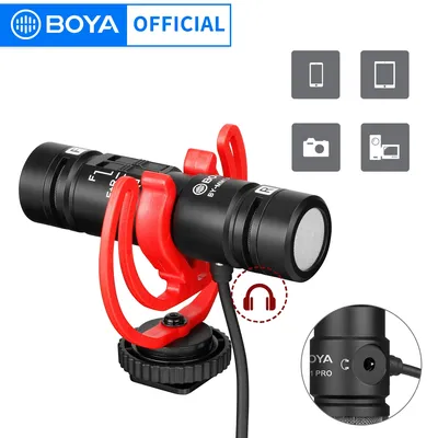 BOYA BY-MM1 PRO – Microphone à condensateur à double Capsule fusil de chasse micro vidéo pour
