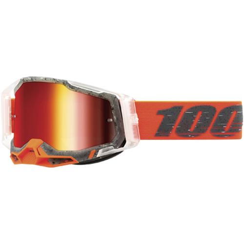 100% Racecraft II Schrute Motocross Brille, schwarz-weiss-rot