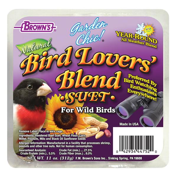 fm-browns-garden-chic!-bird-lovers-blend-suet-cake,-11-oz./