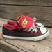 Converse Shoes | Converse All Stars Shoes Sz 1 Junior Youth Black Pink Multi Color Tongue Sneaker | Color: Black/Pink | Size: 1bb