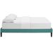 Tessie Bed Frame w/ Squared Tapered Legs by Modway in Blue | 13 H x 80.5 W x 57.5 D in | Wayfair MOD-5897-TEA