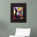 Trademark Fine Art 'Lenny Strat' by Dean Russo Framed Graphic Art Canvas, Wood | 18.75 H x 22.75 W x 0.75 D in | Wayfair ALI2601-W1620BMF