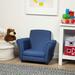 Melissa & Doug Denim Club Chair in Blue/Brown | 15.5 H x 22 W x 18.5 D in | Wayfair 30237