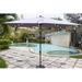 Kang Kai 10 X 6.5T Rectangular Patio Umbrella Solar Led Lighted Outdoor Market Table Waterproof Umbrellas Sunshade w/ Crank | Wayfair WSMU-2X3LM